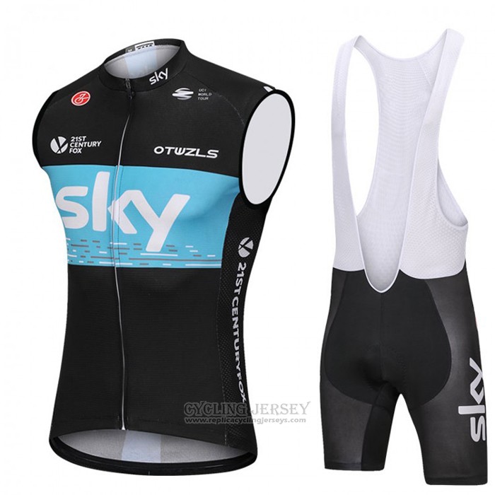 2018 Wind Vest Sky Black and Bluee